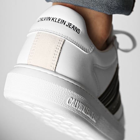 Calvin Klein - Cupsole Laceup Oxford 0034 Sneakers bianche brillanti