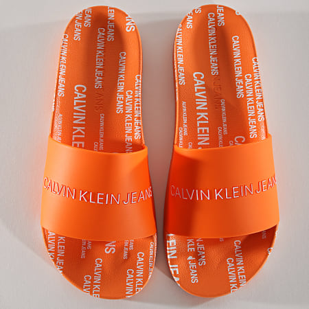 Calvin Klein - Claquettes Institutional 0074 Orange