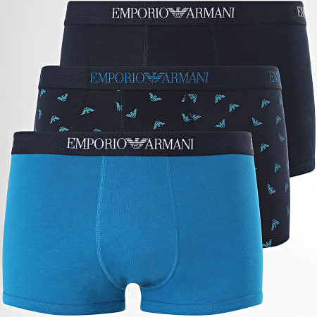 Emporio Armani - Lot De 3 Boxers 111625-1P722 Bleu Marine