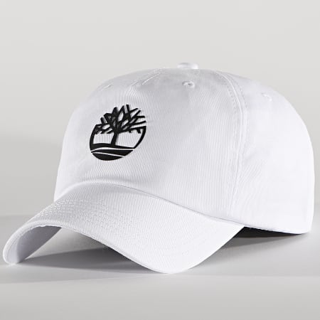 Timberland - Casquette Rubberized Logo A1X1Q Blanc