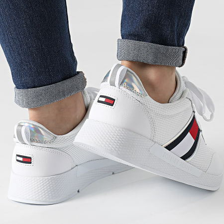 Tommy Jeans - Baskets Femme Technical Flexi Sneaker 1359 White