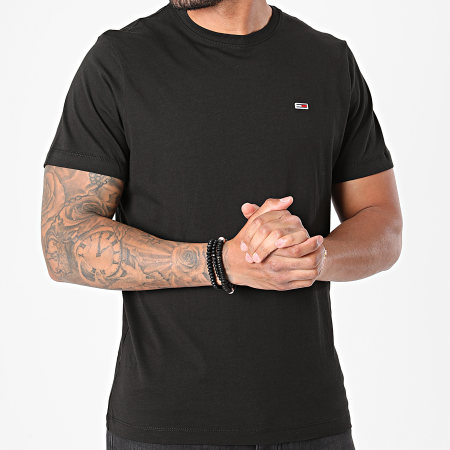 Tommy Jeans - Tee Shirt Maglia classica 9598 Nero