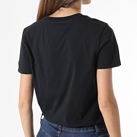 Tommy Jeans - Tee Shirt Femme Regular Jersey 9198 Noir