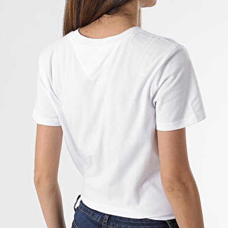 Tommy Jeans - Tee Shirt Femme Regular Jersey 9198 Blanc