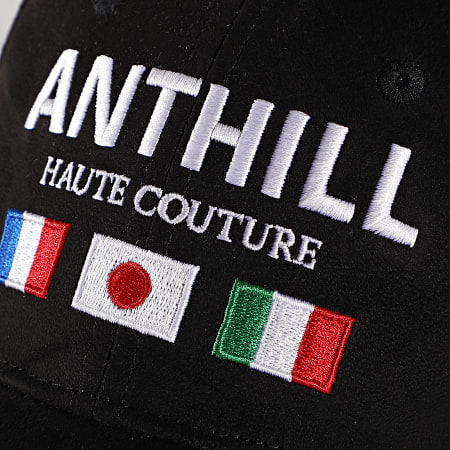 Anthill - Casquette Suédine Haute Couture Noir