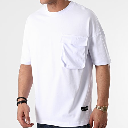 Ikao - Tee Shirt Oversize Poche LL441 Blanc