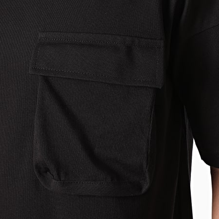 Ikao - Tee Shirt Oversize Poche LL441 Noir