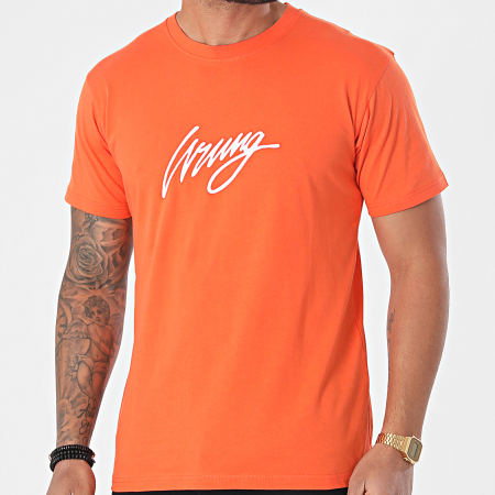 Wrung - Tee Shirt 3D Sign SS21-TS01 Orange