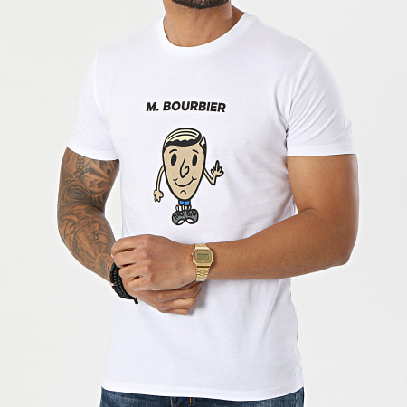Aketo - Camiseta Mr Bourbier Negro Blanco Versión