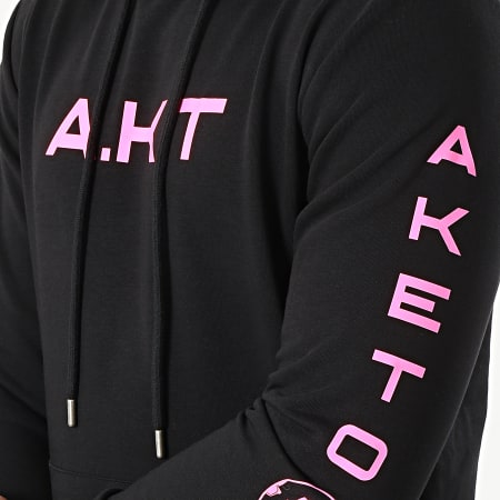 Aketo - Confiserie Sudadera Negro Rosa Fluo