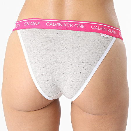 Calvin Klein - Slip brasiliano da donna QF5834E grigio erica rosa