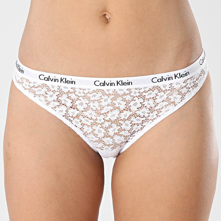 Calvin Klein - Tanga de mujer QD3859E Blanco