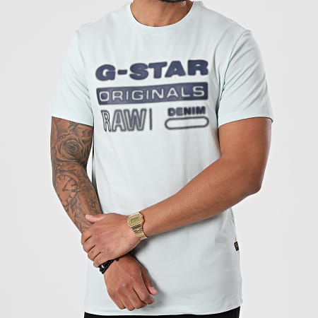 G-Star - Tee Shirt D19845-336 Bleu Clair