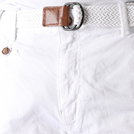 Indicode Jeans - Short Chino Conor 70-060 Blanc