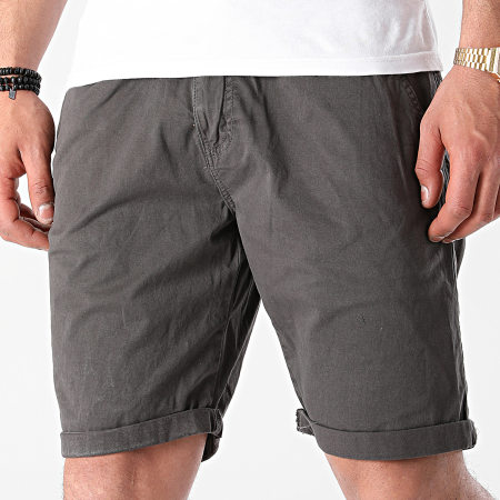 Indicode Jeans - Short Chino Conor 70-060 Gris Anthracite
