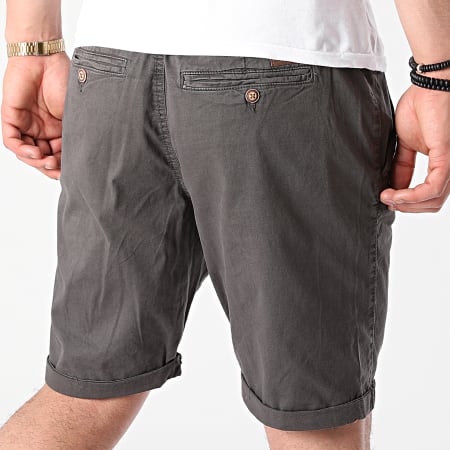 Indicode Jeans - Short Chino Conor 70-060 Gris Anthracite