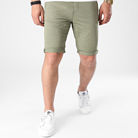 Tom Tailor - Pantaloncini Chino 1025024 Verde Khaki