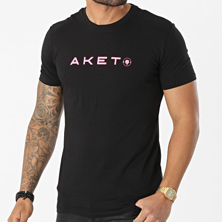 Aketo - Tee Shirt Confiserie Noir Rose