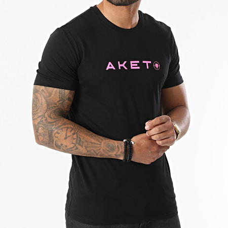 Aketo - Tee Shirt Confiserie Noir Rose