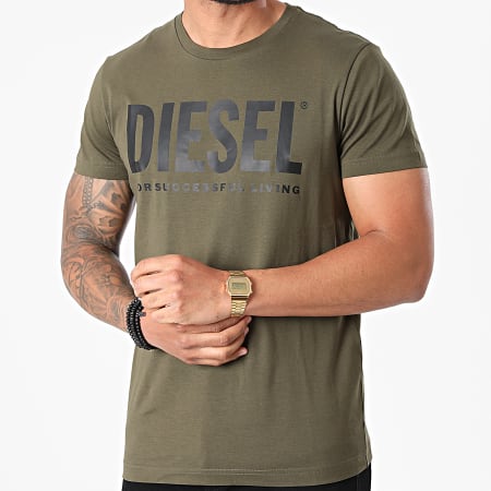 Diesel - Tee Shirt 00SXED-0AAXJ Vert Kaki