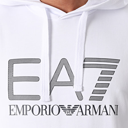 EA7 Emporio Armani - Sweat Capuche 3KPM62-PJ05Z Blanc
