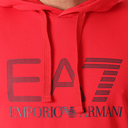 EA7 Emporio Armani - Sweat Capuche 3KPM62-PJ05Z Rouge