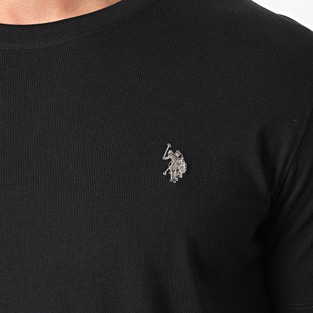 US Polo ASSN - Tee Shirt Double Horse Logo Noir