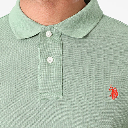 US Polo ASSN - Polo Manches Courtes Institutional Vert