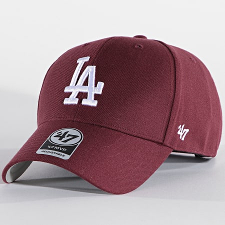 '47 Brand - Gorra ajustable MVP12WBV Los Angeles Dodgers Burdeos