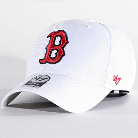 '47 Brand - Casquette MVP Adjustable MVP02WBV Boston Red Sox Blanc