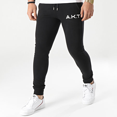 Aketo - Pantaloni da jogging Confiserie Nero Bianco