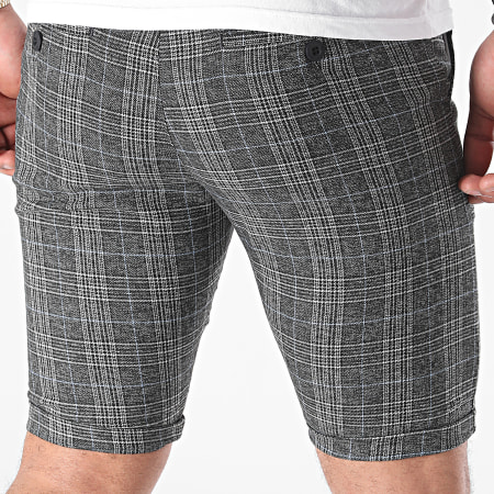 Armita - Short Chino A Carreaux CPR-452 Gris Anthracite