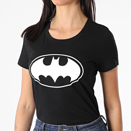 DC Comics - Camiseta Big Logo Black White de mujer