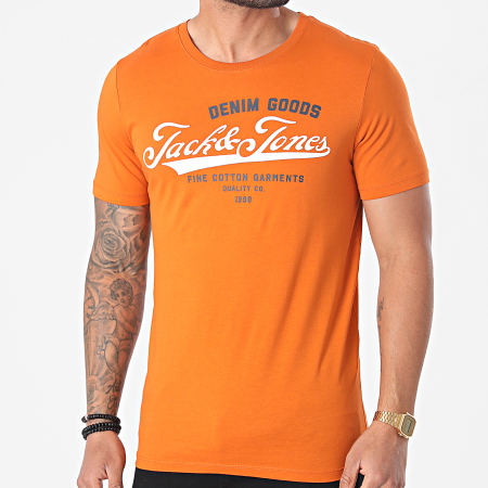 Jack And Jones - Tee Shirt Logo 12180867 Orange