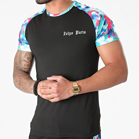 Zelys Paris - Juan Black Tee Shirt Short Jogging Set