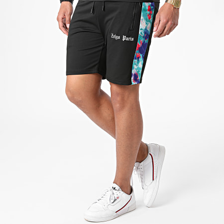 Zelys Paris - Juan Negro Jogging Shorts Camiseta Set