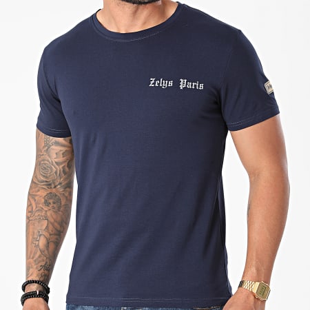 Zelys Paris - Tee Shirt Réfléchissant Yacht Bleu Marine
