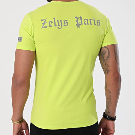 Zelys Paris - Tee Shirt Réfléchissant Yacht Vert Fluo