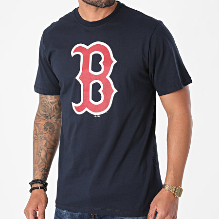 '47 Brand - Tee Shirt Boston Red Sox BB002TEMIME54 Bleu Marine