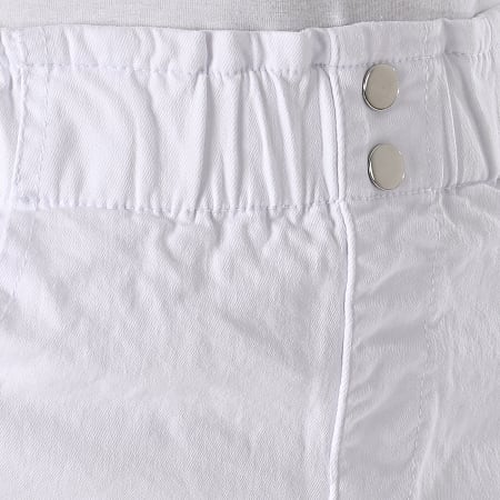 Girls Outfit - Pantalones cortos vaqueros de mujer C9069 Blanco