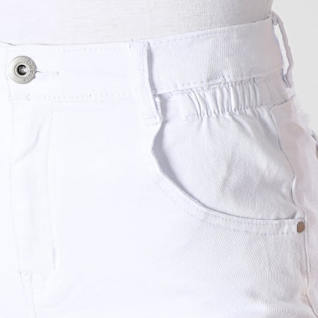 Girls Outfit - Pantaloncini Jean da donna B982 Bianco