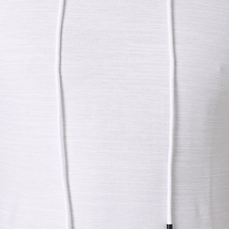 John H - Tee Shirt Oversize A Capuche XW13 Blanc