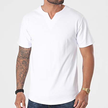 John H - Tee Shirt Oversize XW924 Blanc