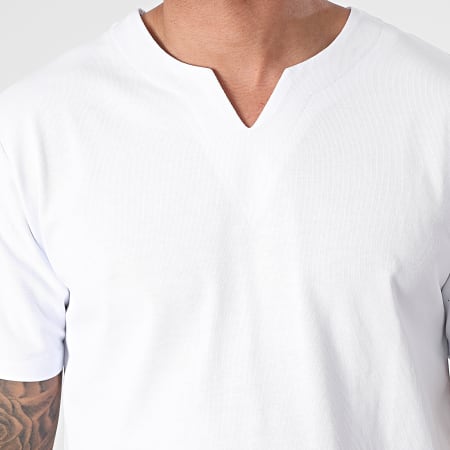 John H - Tee Shirt Oversize XW924 Blanc