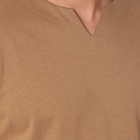 John H - Camiseta oversize XW924 Camel