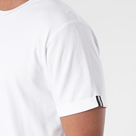 John H - Tee Shirt Oversize T112 Blanc Réfléchissant