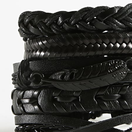 California Jewels - Lot De 5 Bracelets TZ386 Noir