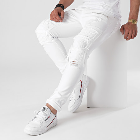 2Y Premium - Jean Slim B6001 Blanc