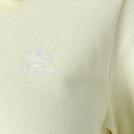 Adidas Originals - Polo Manches Courtes Crop Femme H56469 Jaune
