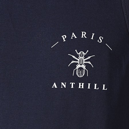 Anthill - Canotta con logo sul petto blu navy